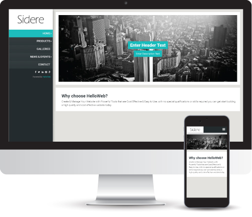 Sidere, Web Builder, Web Design By HelloWeb